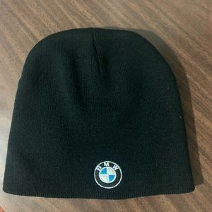 BMW logo beanie black/white/blue